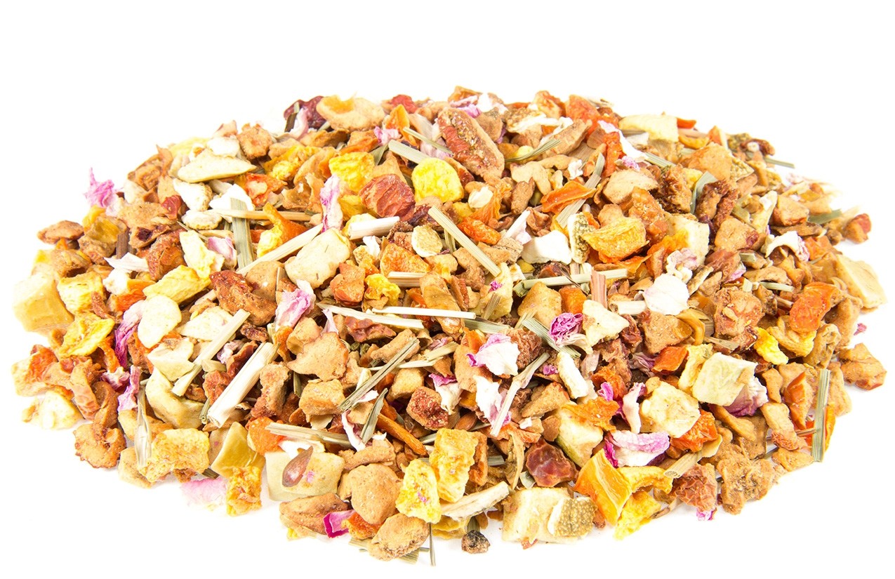 Té de frutas orgánico 'Golden Summer', bajo en acidez. 50 g