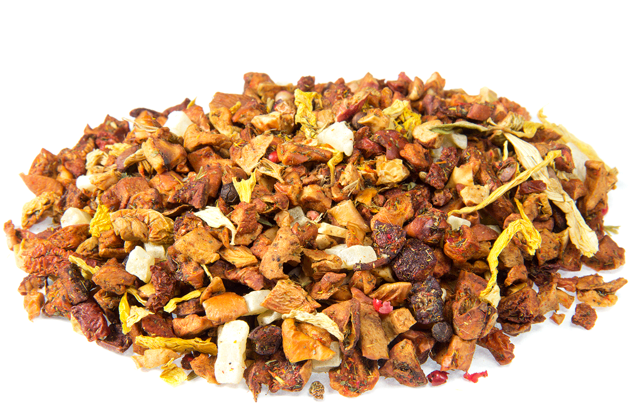 Té de frutas 'Mango Pepper', bajo en acidez. 100g