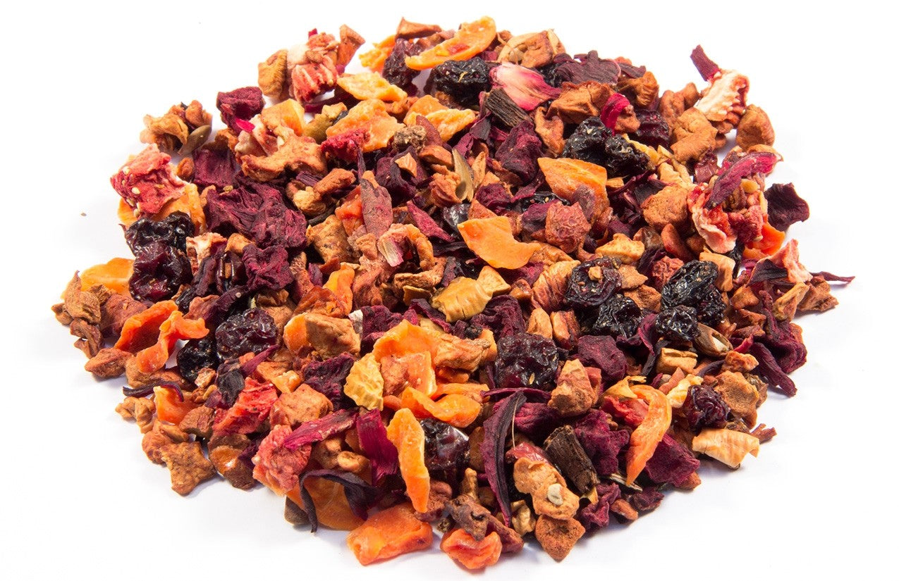 Infusión de frutas ecológica 'Fresa-Vainilla', baja en acidez. 50 g