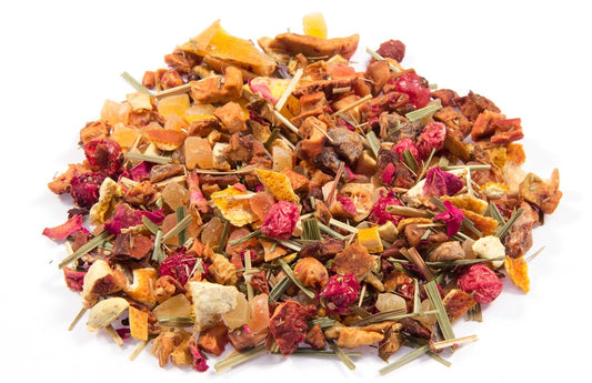 Té de frutas 'Melocotón y Caqui', bajo en acidez. 50 g
