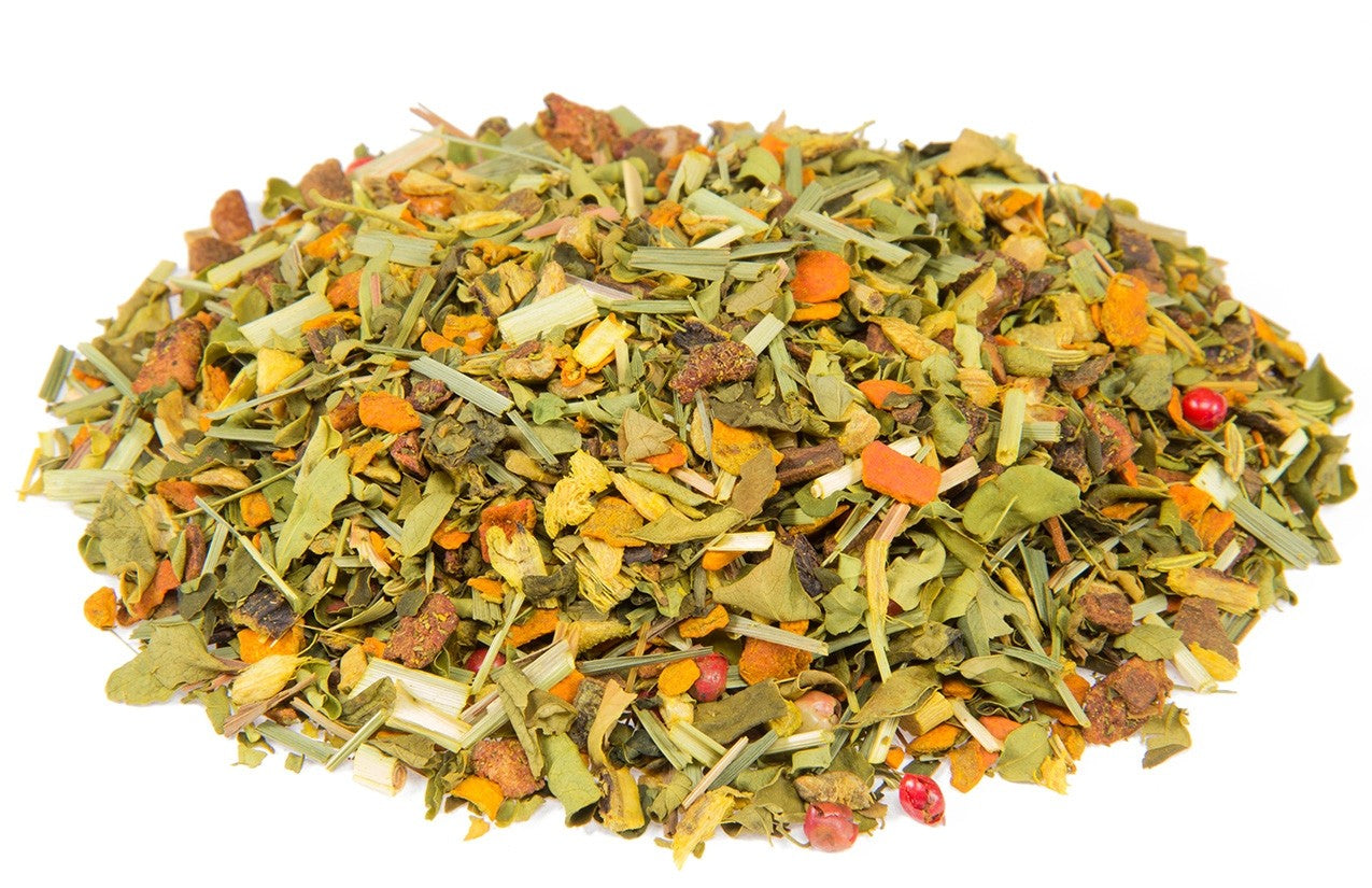 Té de frutas orgánico 'Saludo al Sol Indio'. 50 g