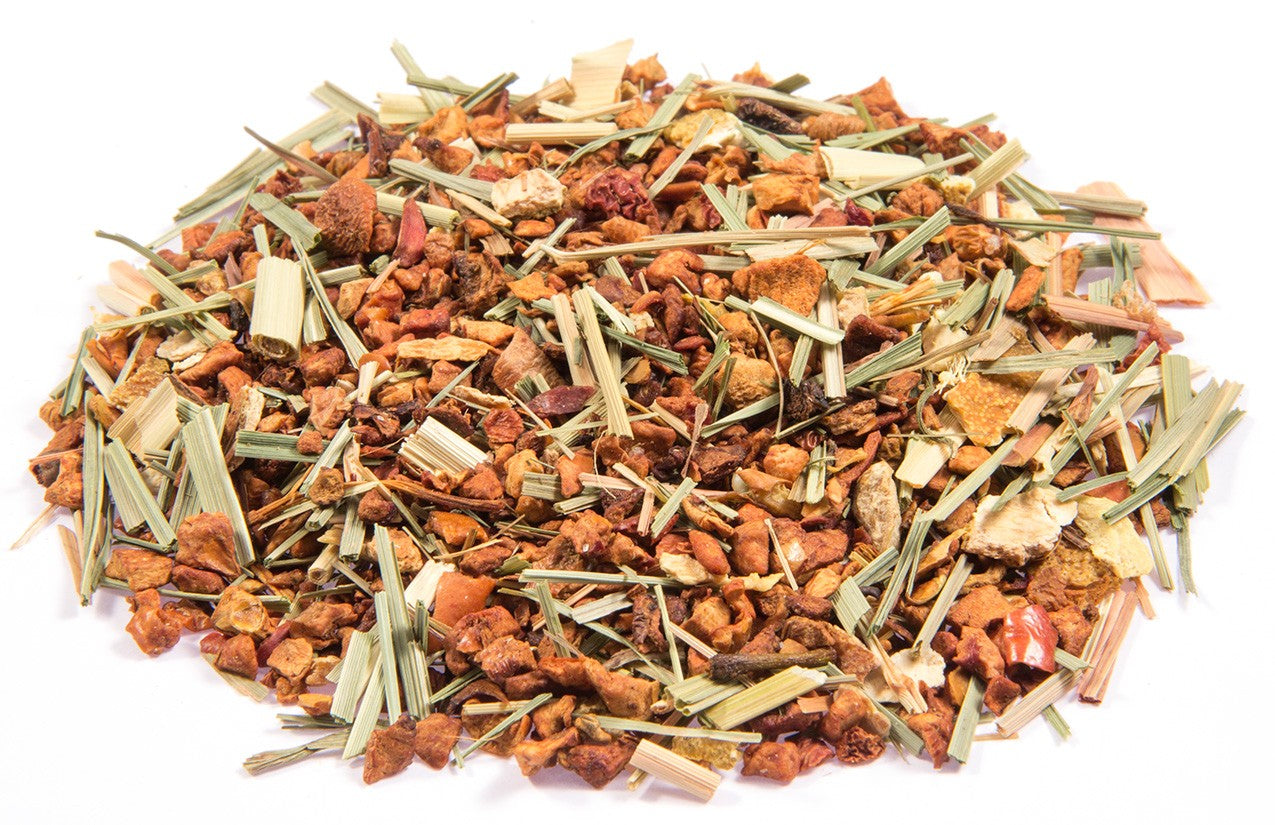 Té de frutas orgánico 'Naranja y Jengibre', bajo en acidez. 50 g